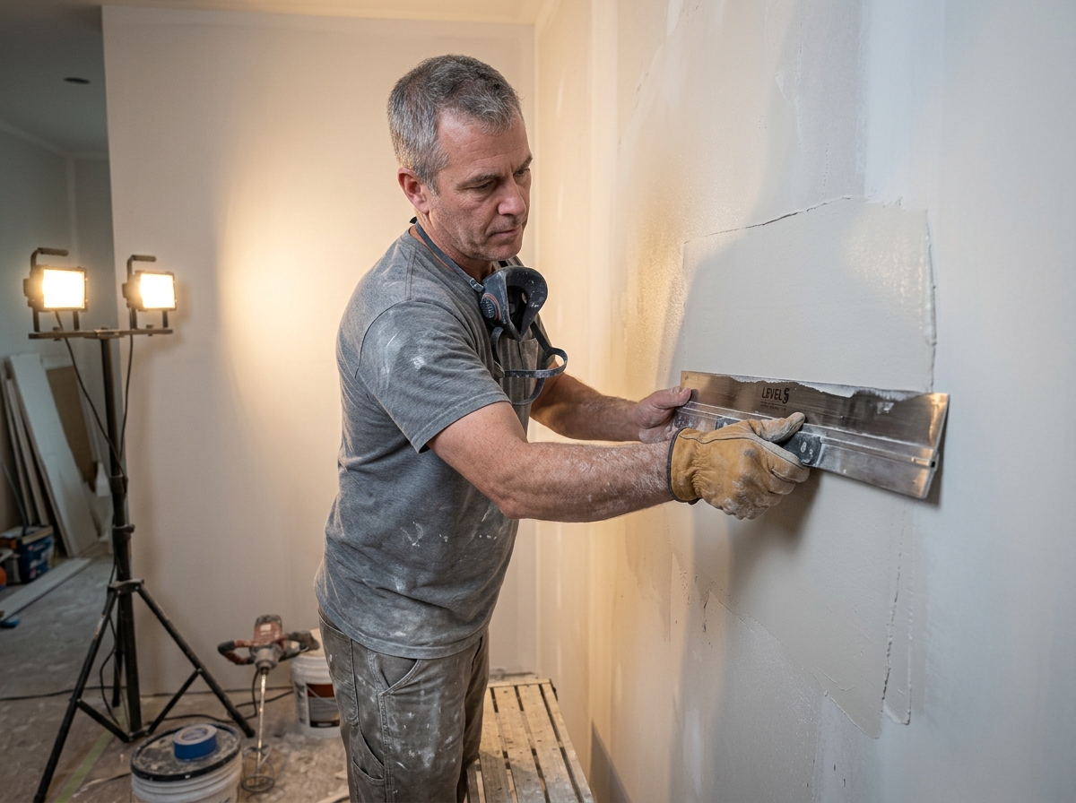 Drywall finishing Level 5