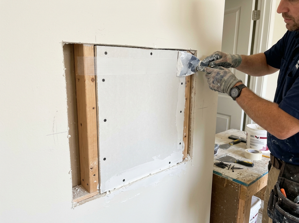 Drywall hole patch