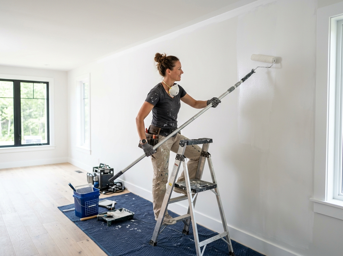 Drywall priming and painting